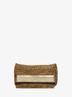 michael kors santorini raffia tote sale