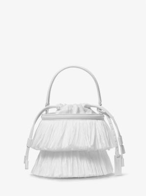 Ischia Mini Leather and Fringe Bucket Bag image number 0