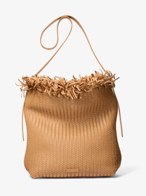 Kiera Hand-Woven Leather Hobo Bag image number 0