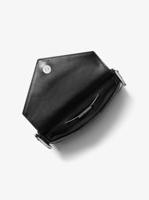 Schultertasche Manhatta aus Leder mit Quasten
