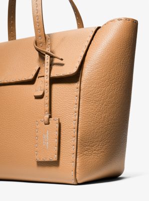 Sophia Hand-Stitched Pebbled Leather Satchel