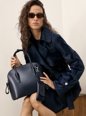 Kaitlin Medium Leather Dome Satchel