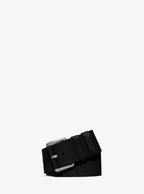 Wide Leather Belt | Michael Kors
