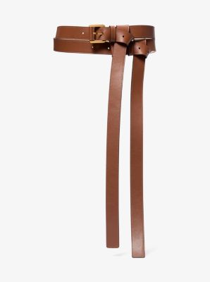 Cintur&oacute;n doble Allegra de piel