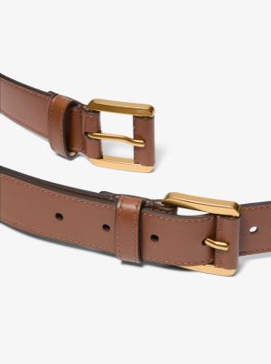 Cintur&oacute;n doble Allegra de piel