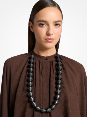 Leather Beads Necklace
