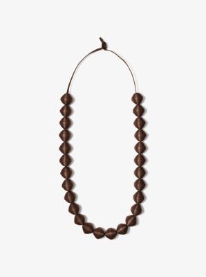 Leather Beads Necklace