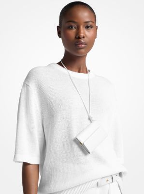 Leather Card Holder Necklace