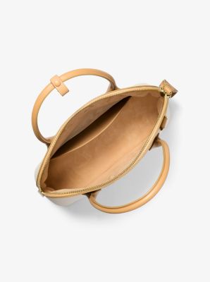 Kaitlin Large Canvas and Leather Satchel