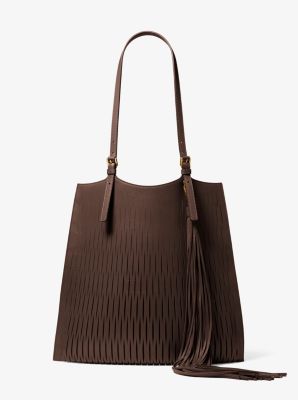 Marianne Perforated Leather Market Bag