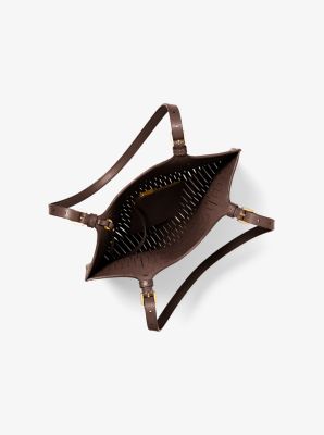 Marianne Perforated Leather Market Bag