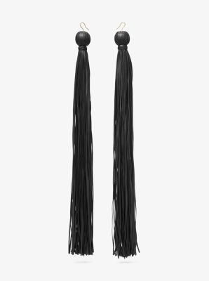 Tassel Leather Earrings