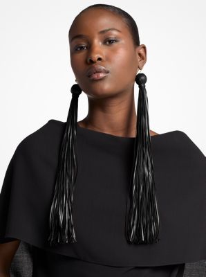 Tassel Leather Earrings