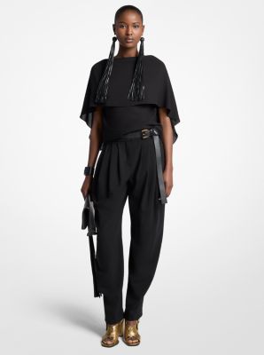 Thalitha Leather Foldover Clutch