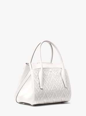 Bancroft Medium Woven Calf Leather Satchel