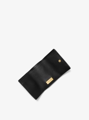 Calf Leather Small Pocket Wallet in BLACK | Michael Kors