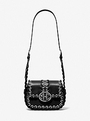 Monogramme Small Whipstitch Leather Shoulder Bag - BLACK - 31T0MNOX3A