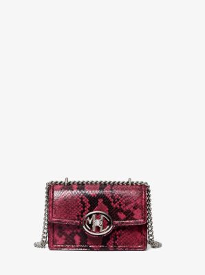 michael kors python bag purple