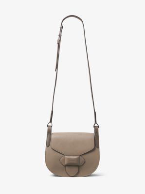 Michael kors daria large satchel crossbody bag pebbled leather