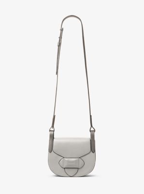 Michael Kors Daria Small Leather Crossbody Bag, Cement