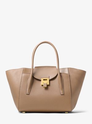 Bancroft Medium Pebbled Calf Leather Satchel Michael Kors Canada