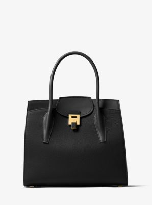 Bancroft Pebbled Calf Leather Weekender Michael Kors