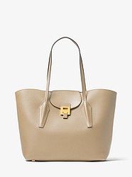 Bancroft Pebbled Calf Leather Tote - SAND - 31T7GBNT9T