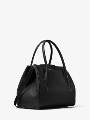 Michael kors bancroft on sale large calf leather bag