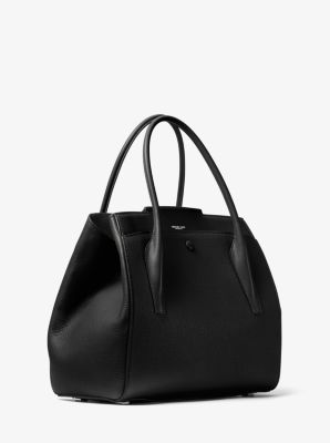 michael kors bancroft large calf leather bag