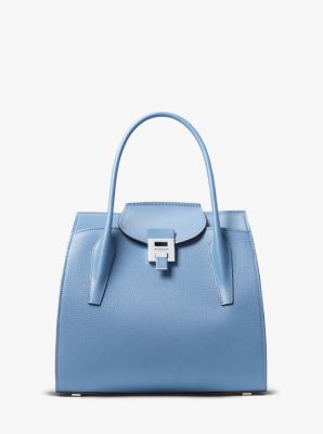 Bancroft Large Pebbled Calf Leather Satchel | Michael Kors