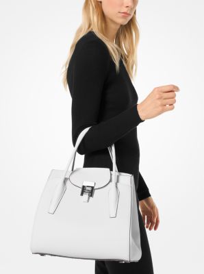 Bancroft Large Pebbled Calf Leather Satchel Michael Kors Canada