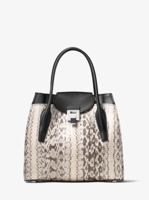 michael kors snakeskin satchel