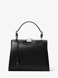 Simone Calf Leather Top-Handle Bag - BLACK - 31T8CSMS5L