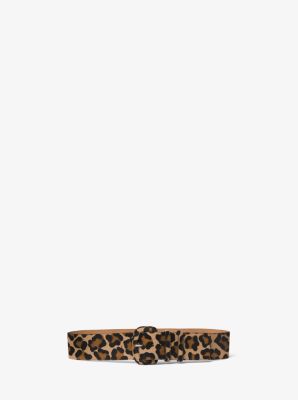 michael kors leopard belt