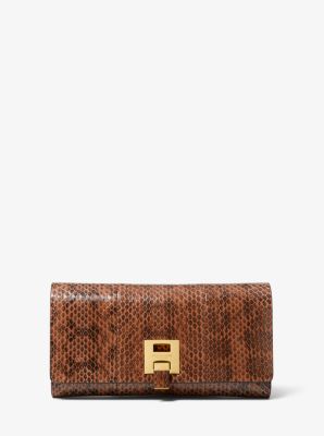 Snakeskin michael deals kors wallet