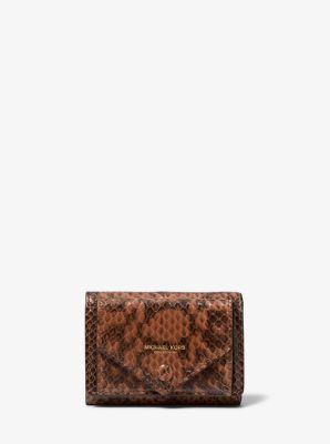 michael kors snakeskin wallet