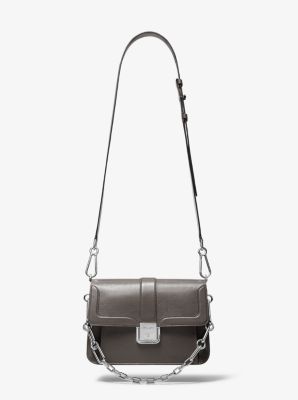 michael kors white leather crossbody bag