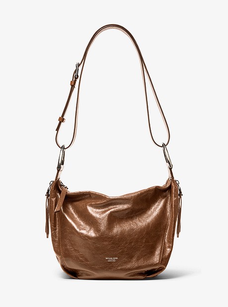 Chrissie Crinkled Calf Leather Hobo Bag - LUGGAGE - 31T9PHRH7V