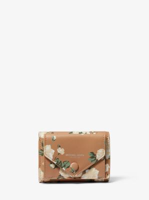 Floral Calf Leather Small Pocket Wallet | Michael Kors