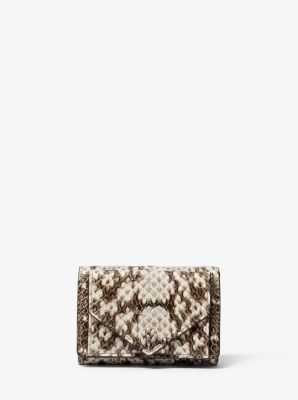 mk snakeskin wallet