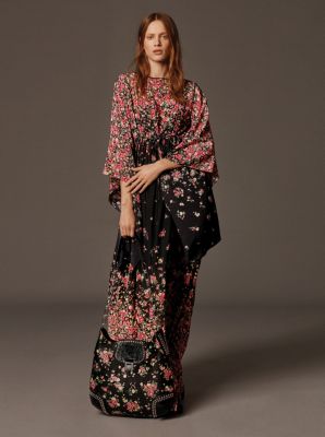 Bancroft Oversized Floral Calf Leather and Snakeskin Shoulder Bag