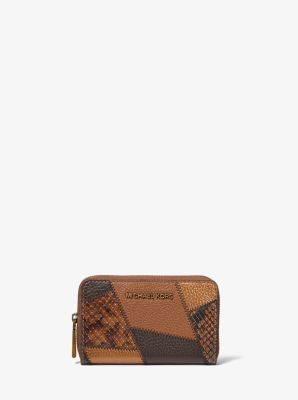 Small Patchwork Embossed Leather Wallet 