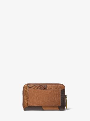 Small Patchwork Embossed Leather Wallet