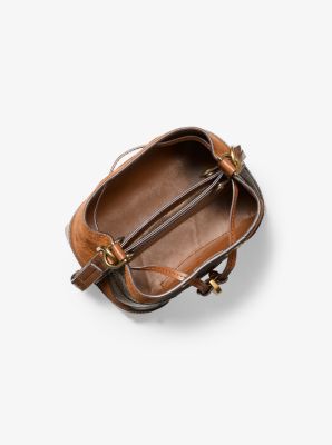 Mercer Gallery Extra-Small Two-Tone Embossed Leather Crossbody Bag