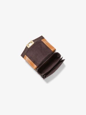 Michael Kors Ladies Black Hendrix Extra-small Leather Crossbody Bag