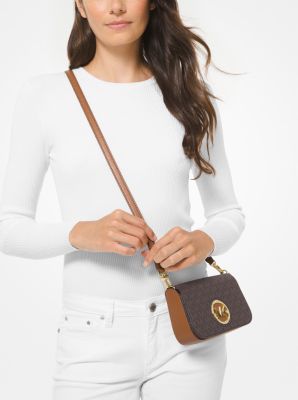 Samira Extra-Small Logo Convertible Crossbody Bag in BRN/ACORN | Michael Kors