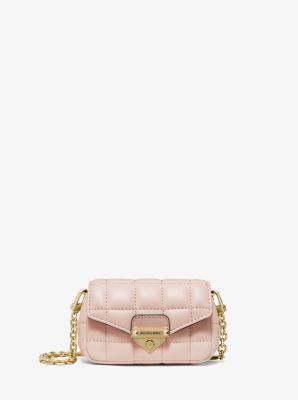 soho quilted leather bag charm