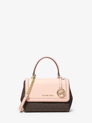 Jet Set Extra-Small Logo and Leather Crossbody Bag