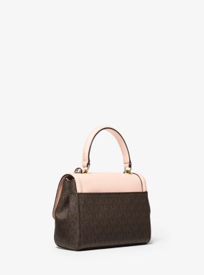 Jet Set Extra-Small Logo and Leather Crossbody Bag
