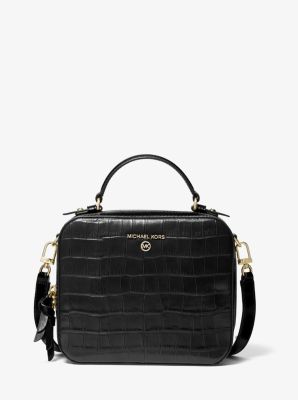 michael kors croc embossed tote